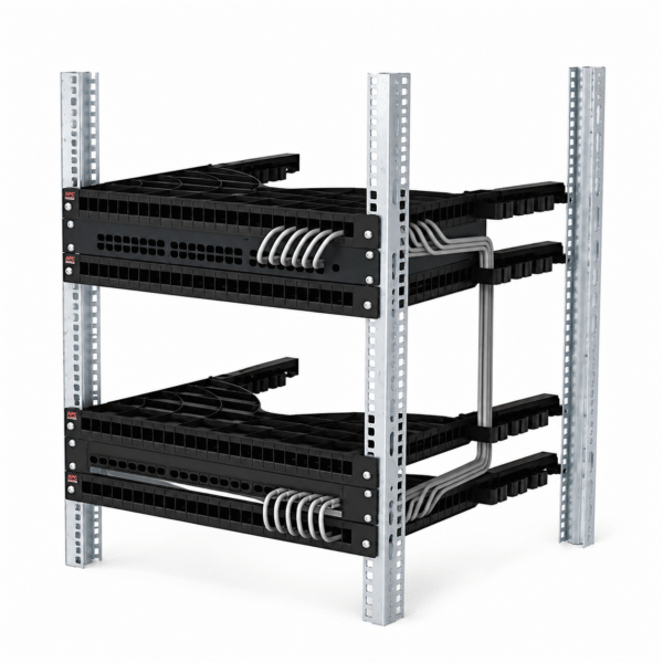 TraVisions Dual-Tier Rack Cable Manager